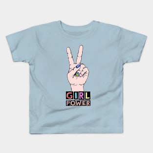 hey K's GIRL POWER Kids T-Shirt